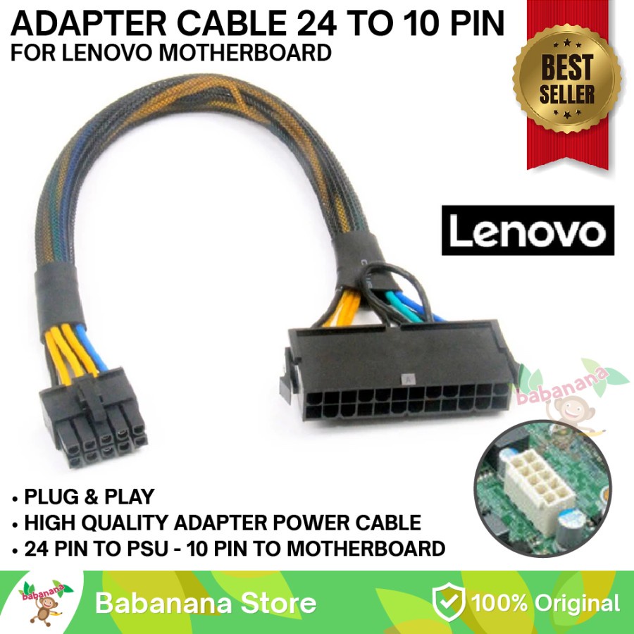 KABEL MOTHERBOARD LENOVO 24PIN to 10PIN PSU POWER SUPPLY LENOVO ADAPTER CONVERTER