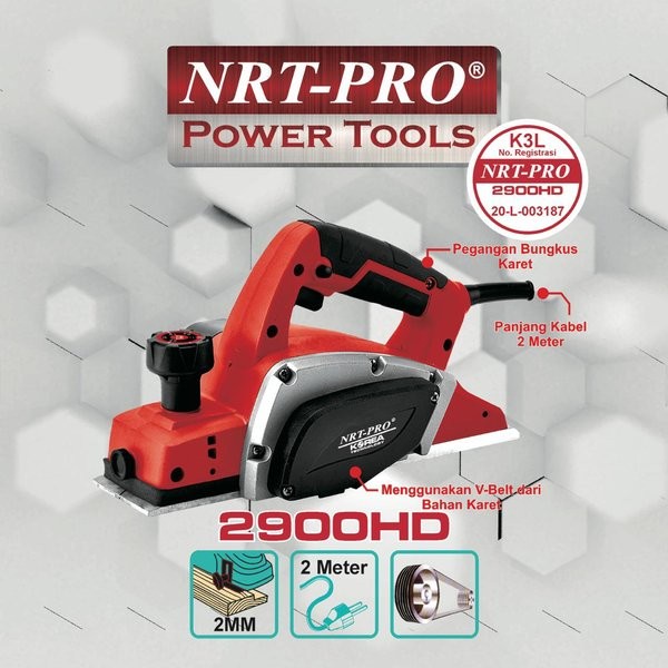 Mesin Pasah Serut Kayu NRT-PRO 2900 HD Planer Ketam Sugu 2900HD
