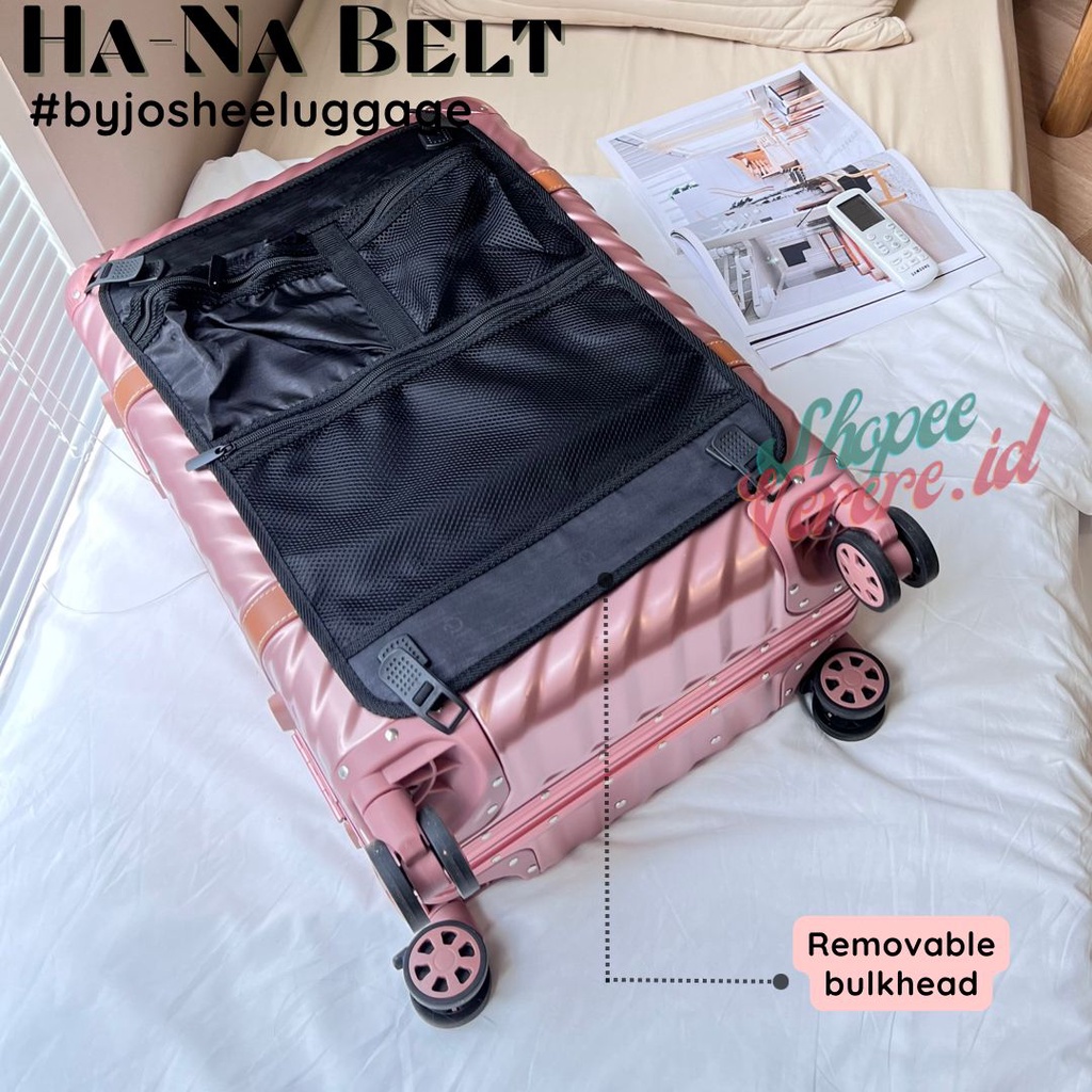 Koper HA-NA BELT Series Cabin Size 20 Inch Baggage Size 24 Inch  Aluminium Frame TSA Lock SuitCase