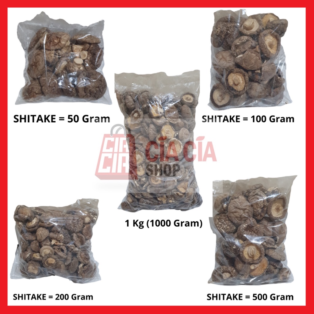 Jamur Shitake Kering 200gr Dried Shitake Mushroom Jamur Hioko Tongku Shianku Xiangku 200 gram