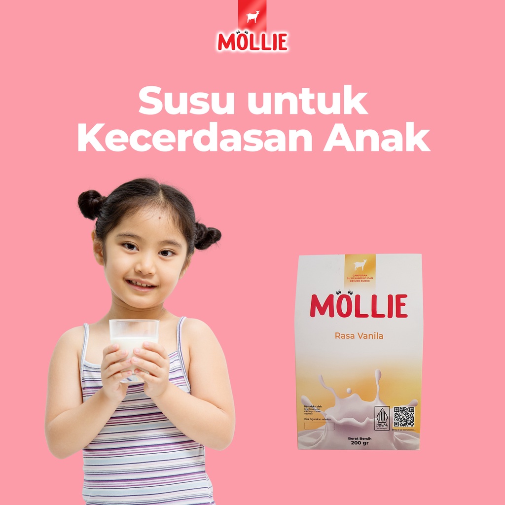

Susu Kecerdasan untuk Anak, Susu Kambing Bubuk Premium Mollie