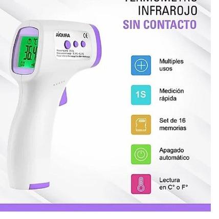 ➮ AIQURA Thermometer Infrared / Thermometer Gun Pengukur Suhu Tubuh NON CONTACT ◌