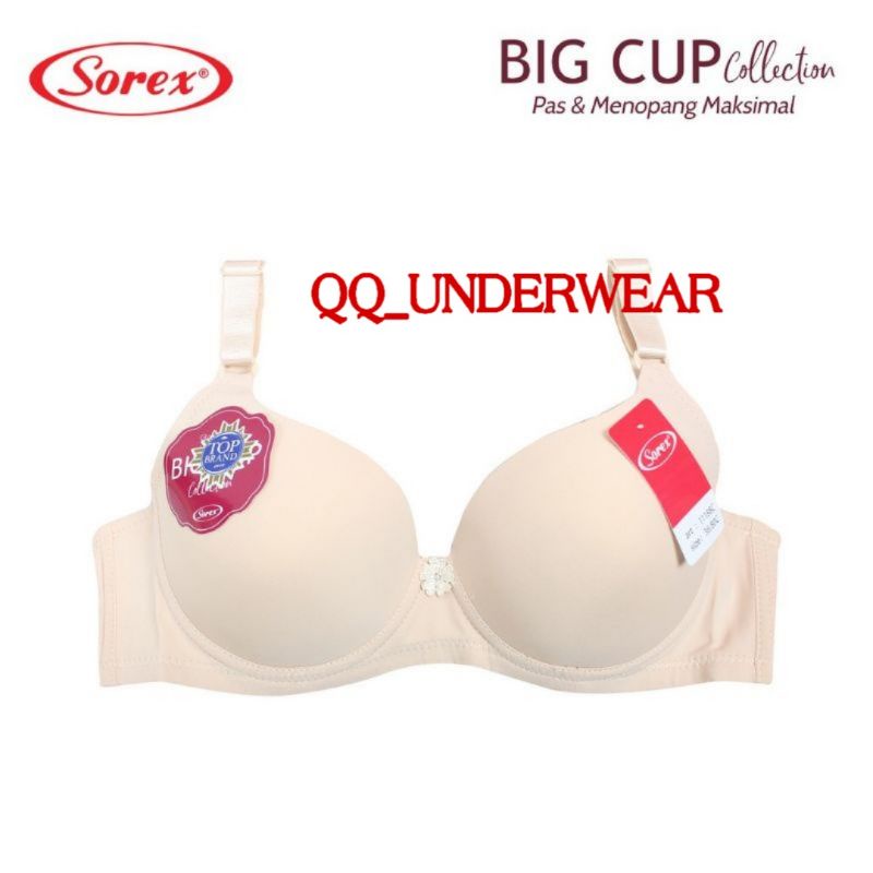 Bra Sorex 11188 Bh Kawat Busa Tipis Cup Besar Size 36-42 Kait 3 / Bra Sorex 11188 / Bh Sorex 11188