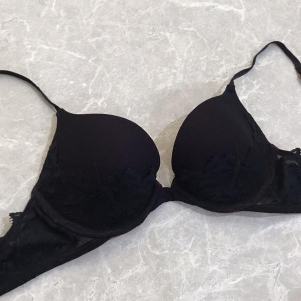 Langsung Atc Victoria’s Secret Maroon Gel Pushup Lacey Bra VS Bombshell Original Push Up Bra Import 
