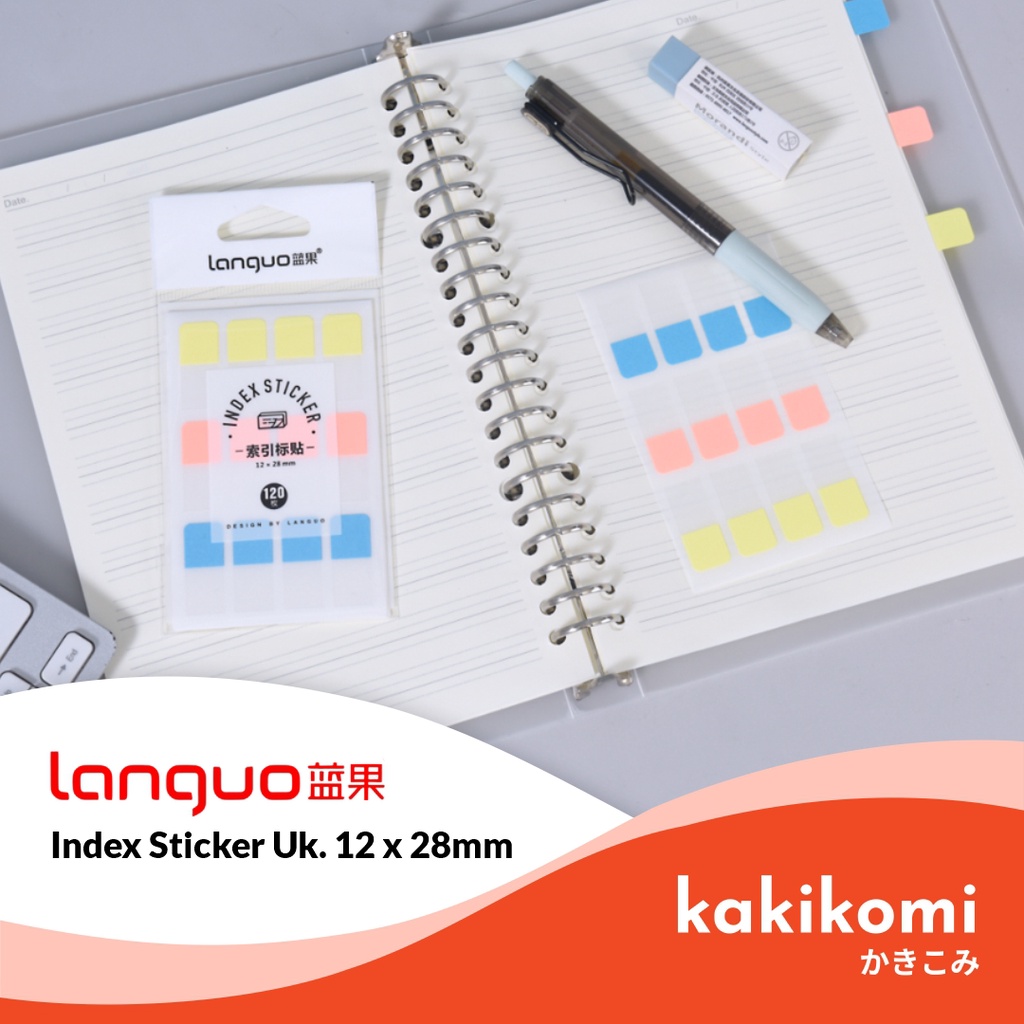 

Stiker Tag Index 120pcs Languo Index Sticker Sticky Notes Penanda Buku Pembatas Buku Aesthetic