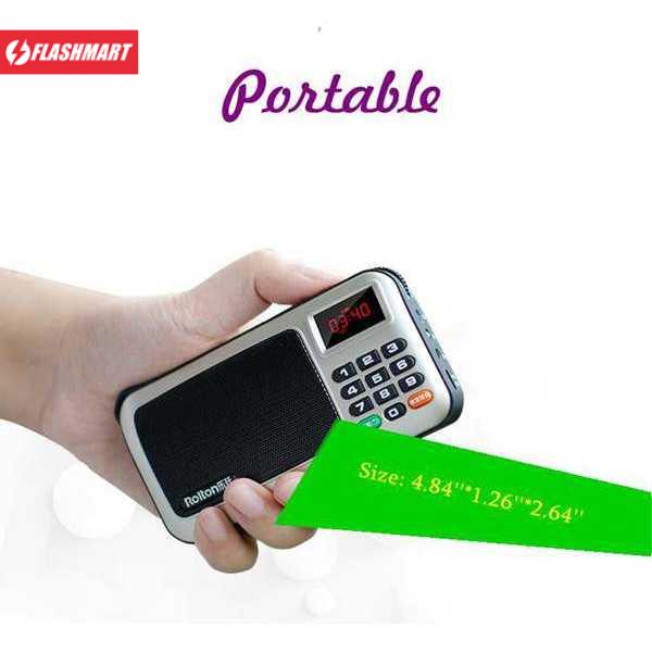 Flashmart W405 Portable FM Radio Player TF Card - W405