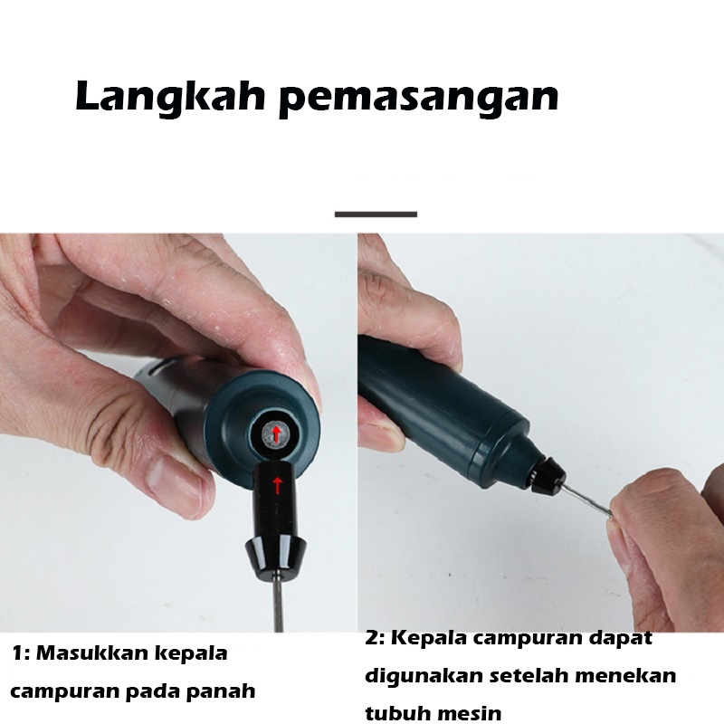 Rechargeable Pembuih Susu Pengocok Telur Handheld Blender Milk Frother Electric Mixer Portable Egg Beater USB