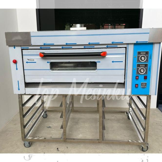 Kaki Oven/Meja Oven Deck Stainless Steel | Untuk Oven 1 Deck 2 Tray - Meja Oven