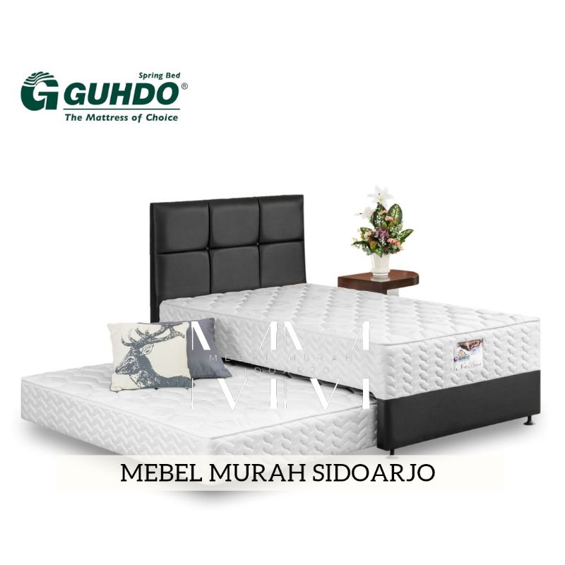 SET 2in1 GUHDO NEW PRIMA SORONG ANAK 120x200 90x200 160x200 180x200 Springbed Anak Merah Putih Sprin