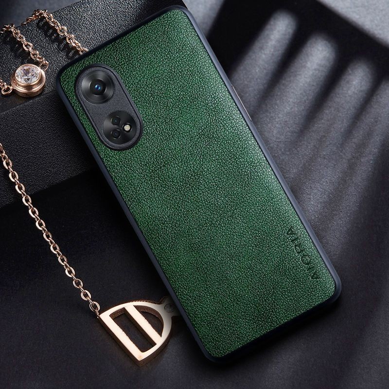 OPPO RENO 8 4G / RENO 8T 4G 5G / RENO 8 5G / RENO 8 PRO 5G COVER CASE PREMIUM LEATHER CASE AIORIA LEATHER SOFTCASE SILIKON- RENO8 4G BLACK