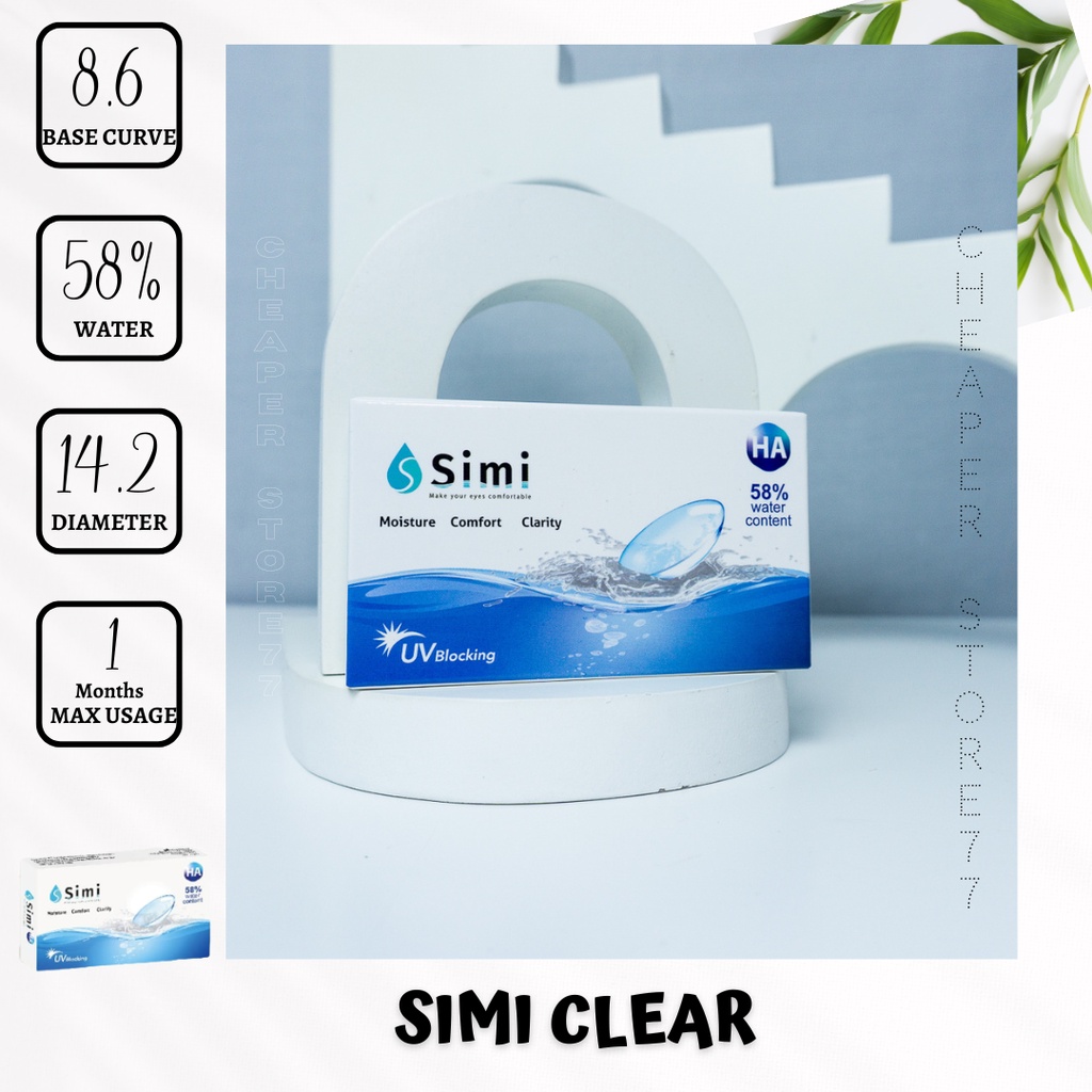 SOFTLENS CLEAR / BENING BULANAN SIMI CLEAR 58  (- 0.50 sd - 15.00)