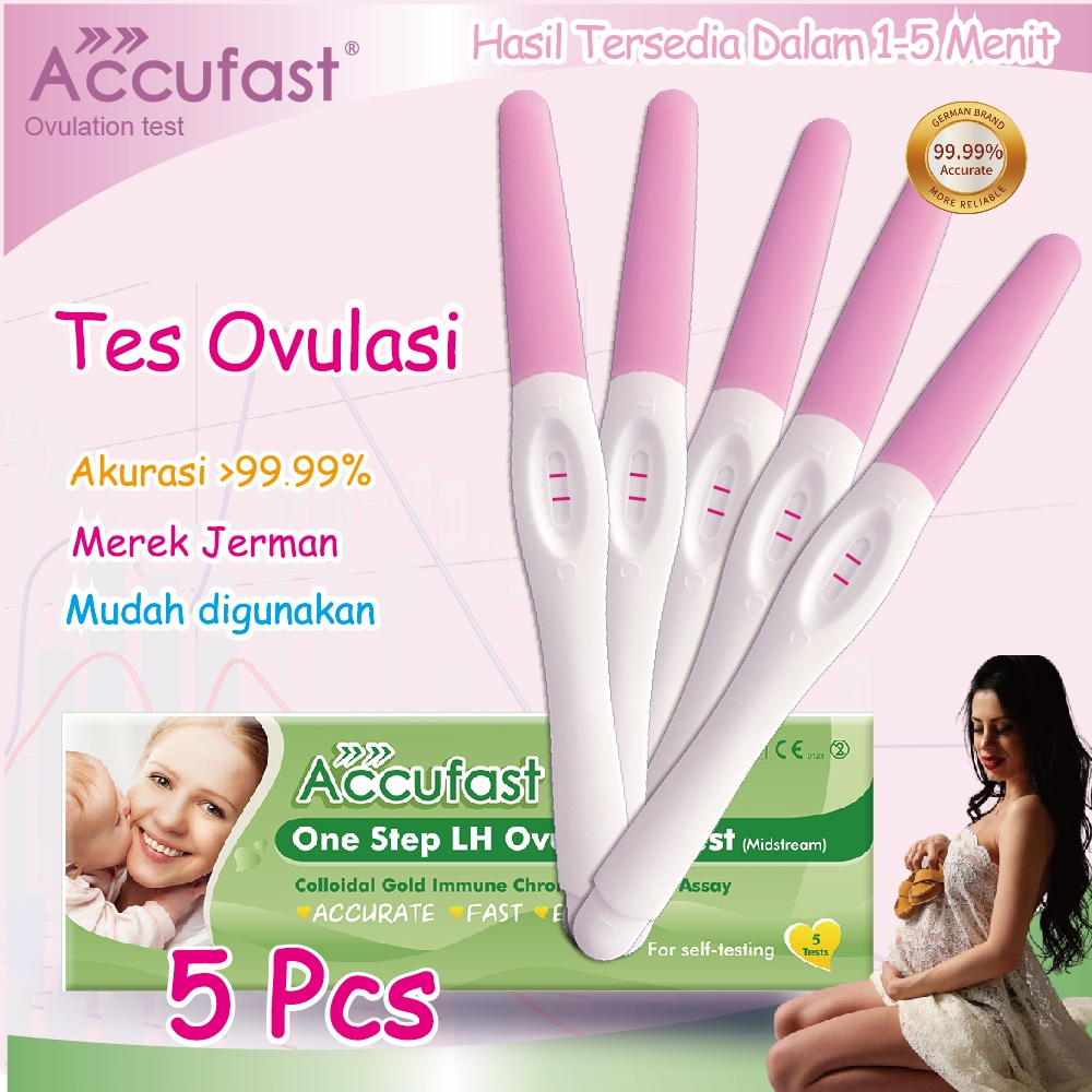 2Pcs ACCUFAST Ovulation Peak Test One Step Early LH Fertility Tests Kit Predict Ovulation after 6 hours