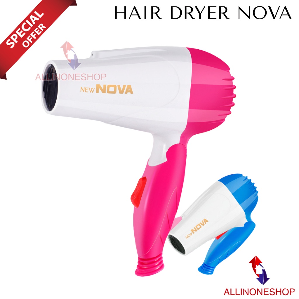 PENGERING RAMBUT NOVA-1290 / ALAT PENGERING RAMBUT MINI LIPAT / HAIR DRYER LIPAT / HAIR DRYER NOVA / PENGERING RAMBUT