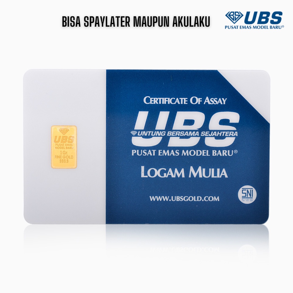 1 Gram UBS terbaru BK