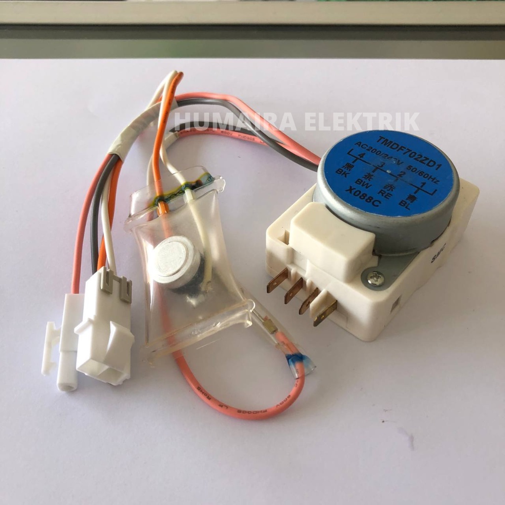 Timer defrost 1-3 dan fuse bimetal kulkas toshiba 1 set