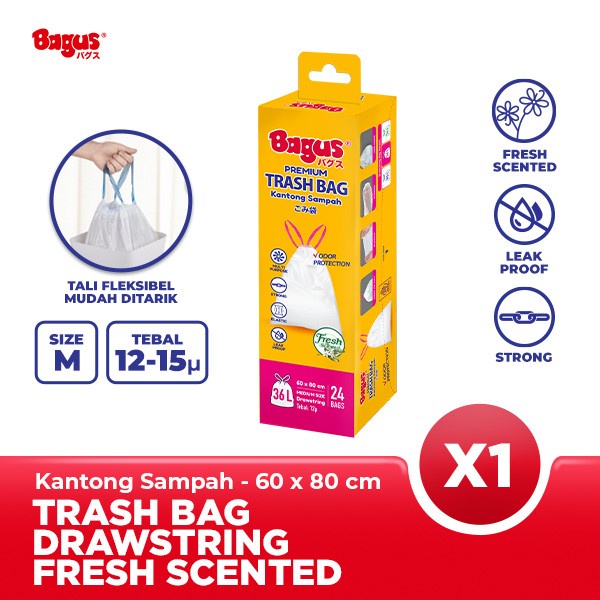 Ktmstore Bagus Premium Trashbag Scented Kantong Sampah dengan Tali