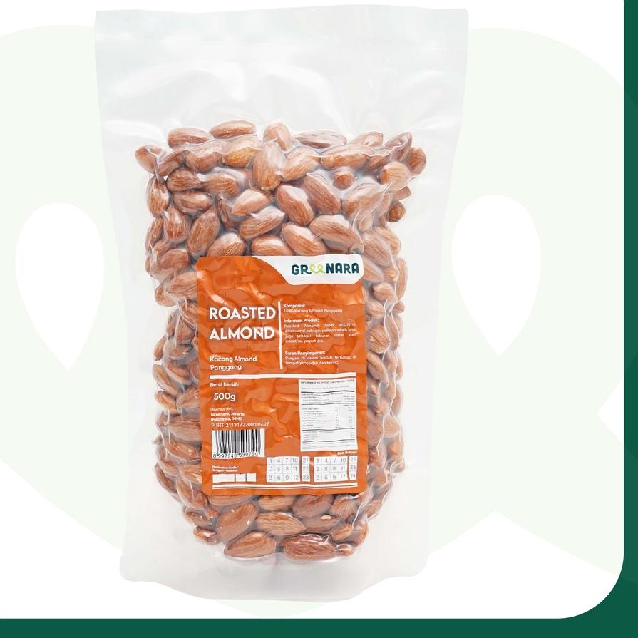 

COD Roasted almond whole 500gr / kacang almond panggang 500gr gas !!