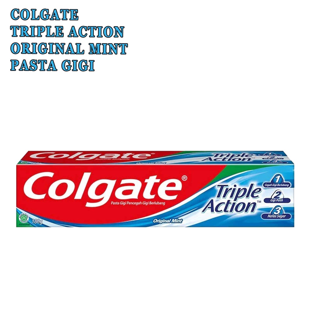 Triple Action* Colgate* Pasta Gigi* Original Mint* 180g