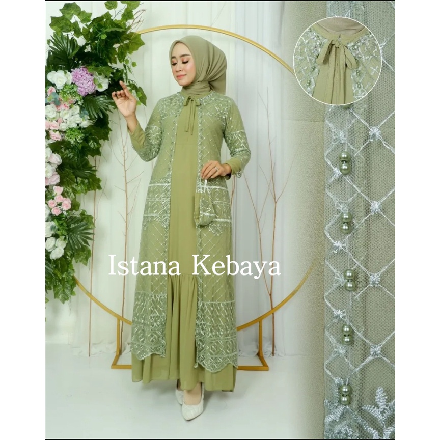 Ready Gamis Lebaran Terbaru By Istana Kebaya//Gamis Modern/Gamis Pesta/Bagis Kekinian/Gamis Termurah/Baju Gamis/pakaian wanita/baju muslim/gamis super mewah