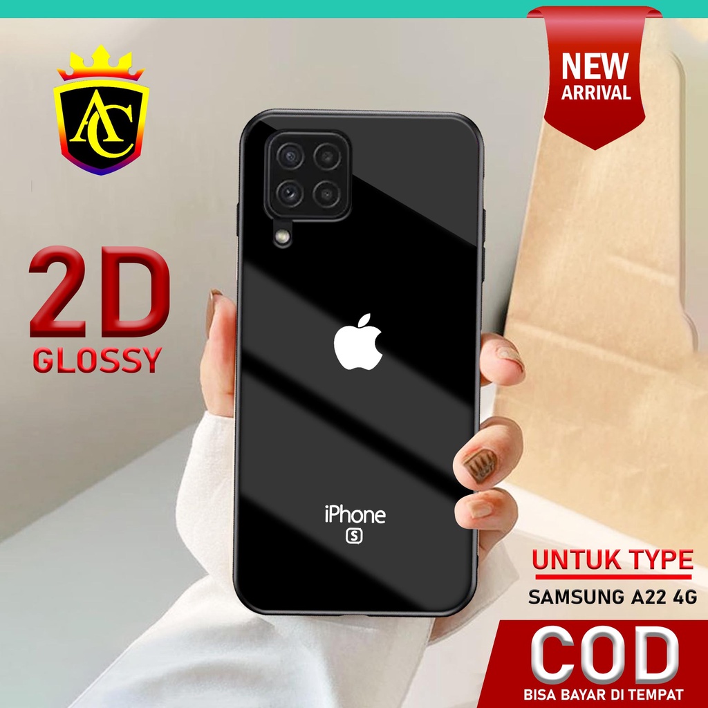 Case Samsung A22 4G - Casing Samsung A22 4G Terbaru Aneka case [ MOTIF APEL ]  Cassing HP - Aneka Be