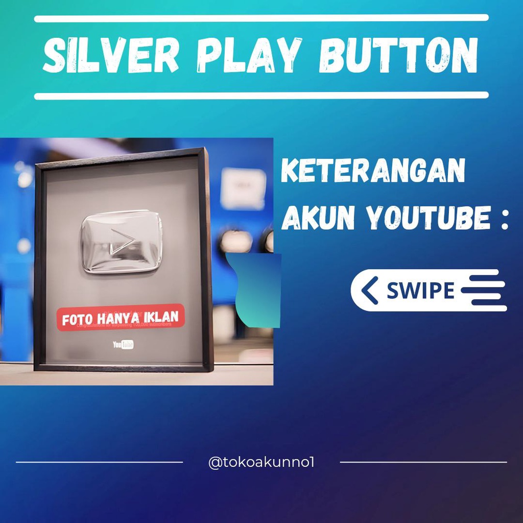 AKUN YOUTUBE 100.000 Subscriber (Random) Akun Tahun 2022