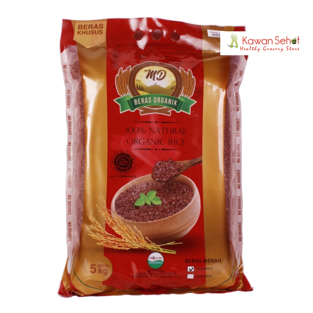 

MD Organic Red Rice Kupas Kulit 5 Kg | Beras Merah Organik