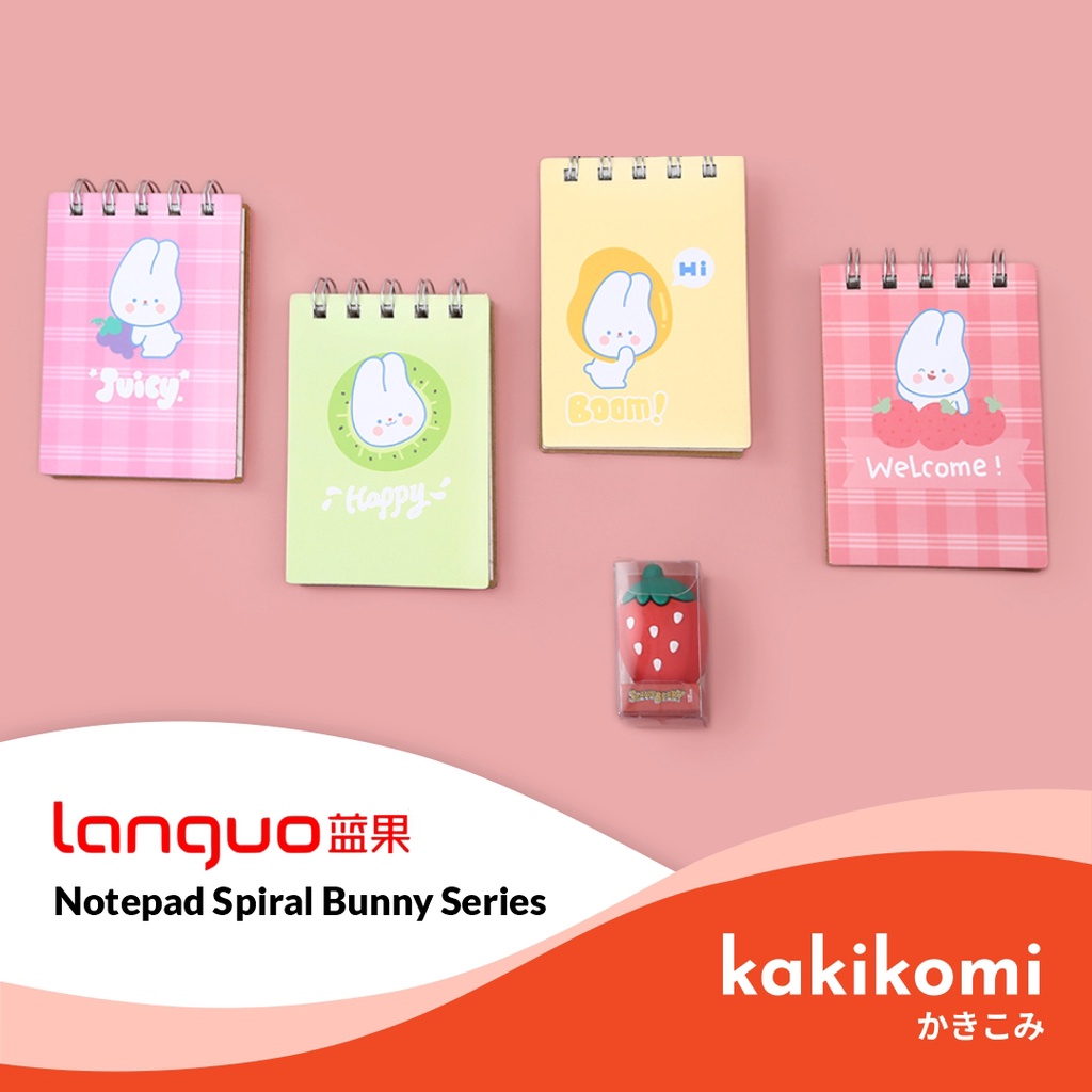 

Buku Catatan Mini Languo Bunny Series Mini Notepad Notebook Mini Karakter Lucu