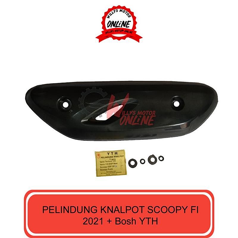PELINDUNG KNALPOT / COVER KNALPOT SCOOPY FI ESP 2021 YTH Sparepart murah