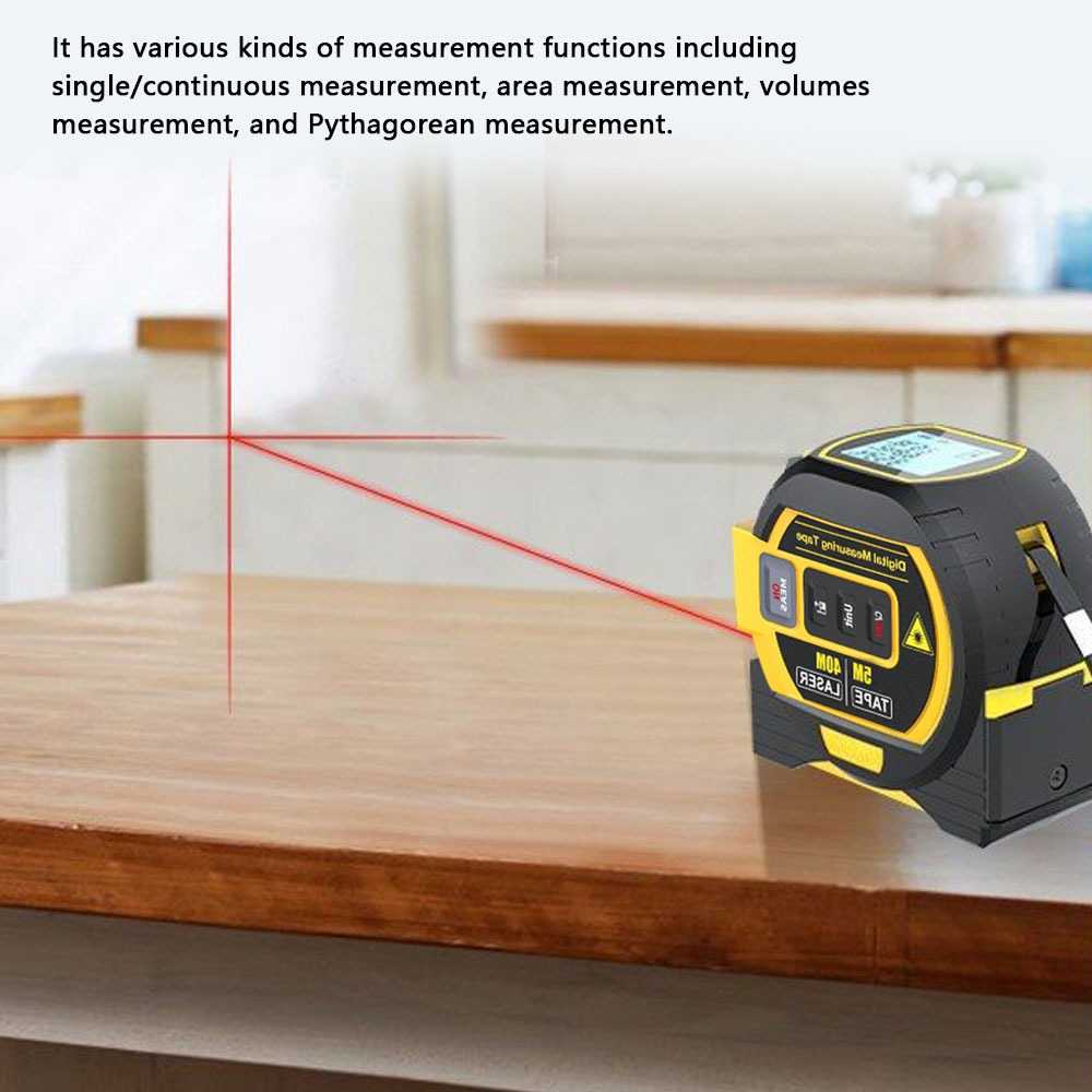 Meteran Laser Digital Pengukur Jarak Rangefinder Tape Measure 3 in 1 - LD-14