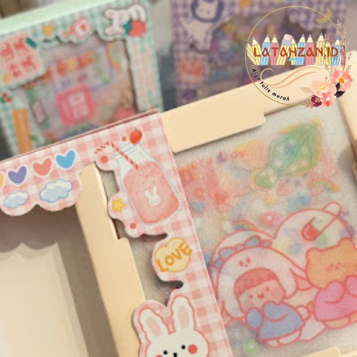 

Sticker YD8RMS 8 Lembar Stiker Tempel Gliter Manik Motif Cewe Cute