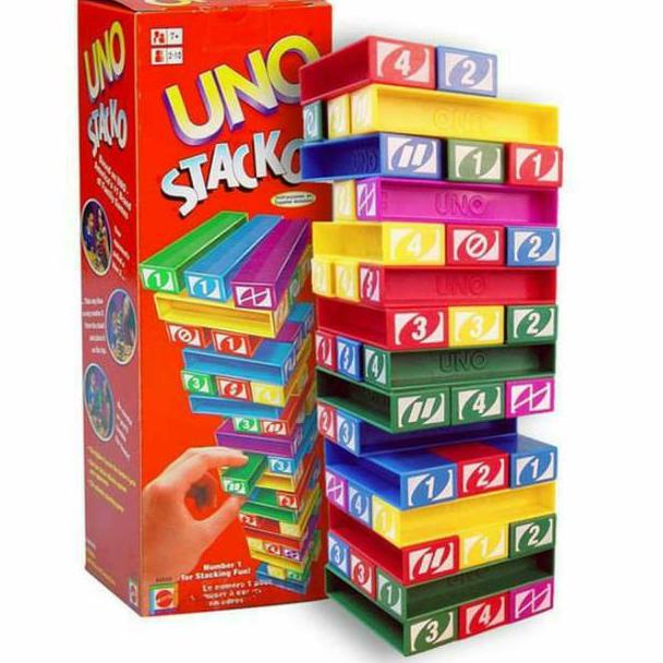 CHEKOUT Uno Stacko Mainan Anak Uno Balok