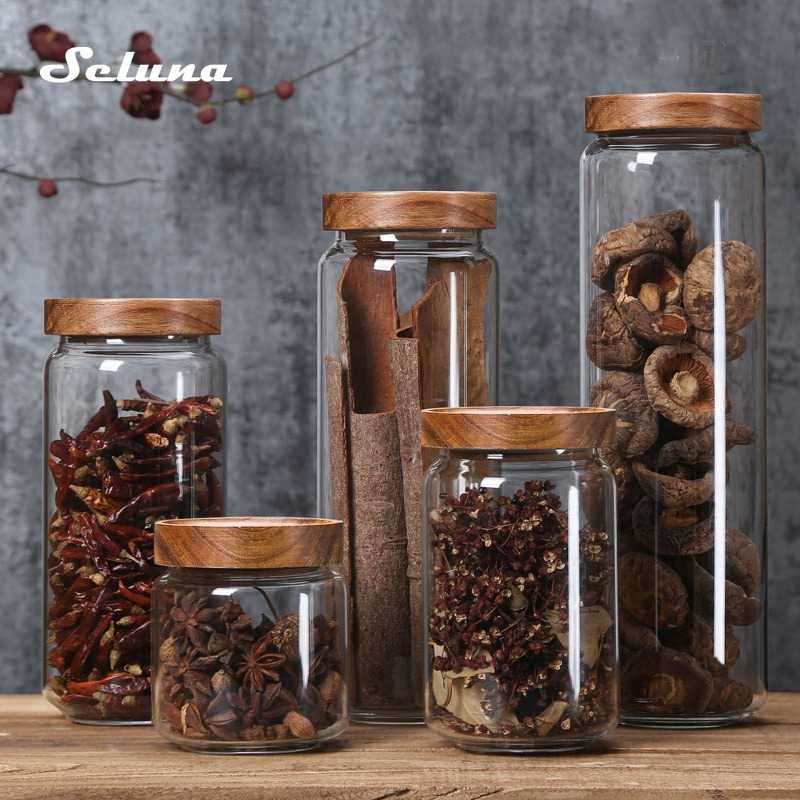 (BISA COD) FTIHSHP Seluna Toples Kaca Penyimpanan Makanan Glass Storage Jar - FG02