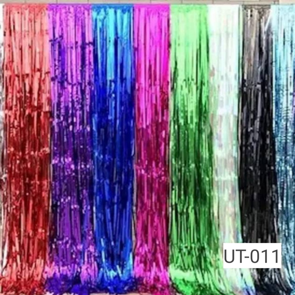 Tirai foil/Foil Curtain/Tirai Dekorasi/Tirai Rainbow /Tirai Pelangi / Titai hiasan party  /Foil curtain / tirai foil ulang tahun birthday / tirai balon /rumbai foil / party backdrop dekorasi ulang tahun