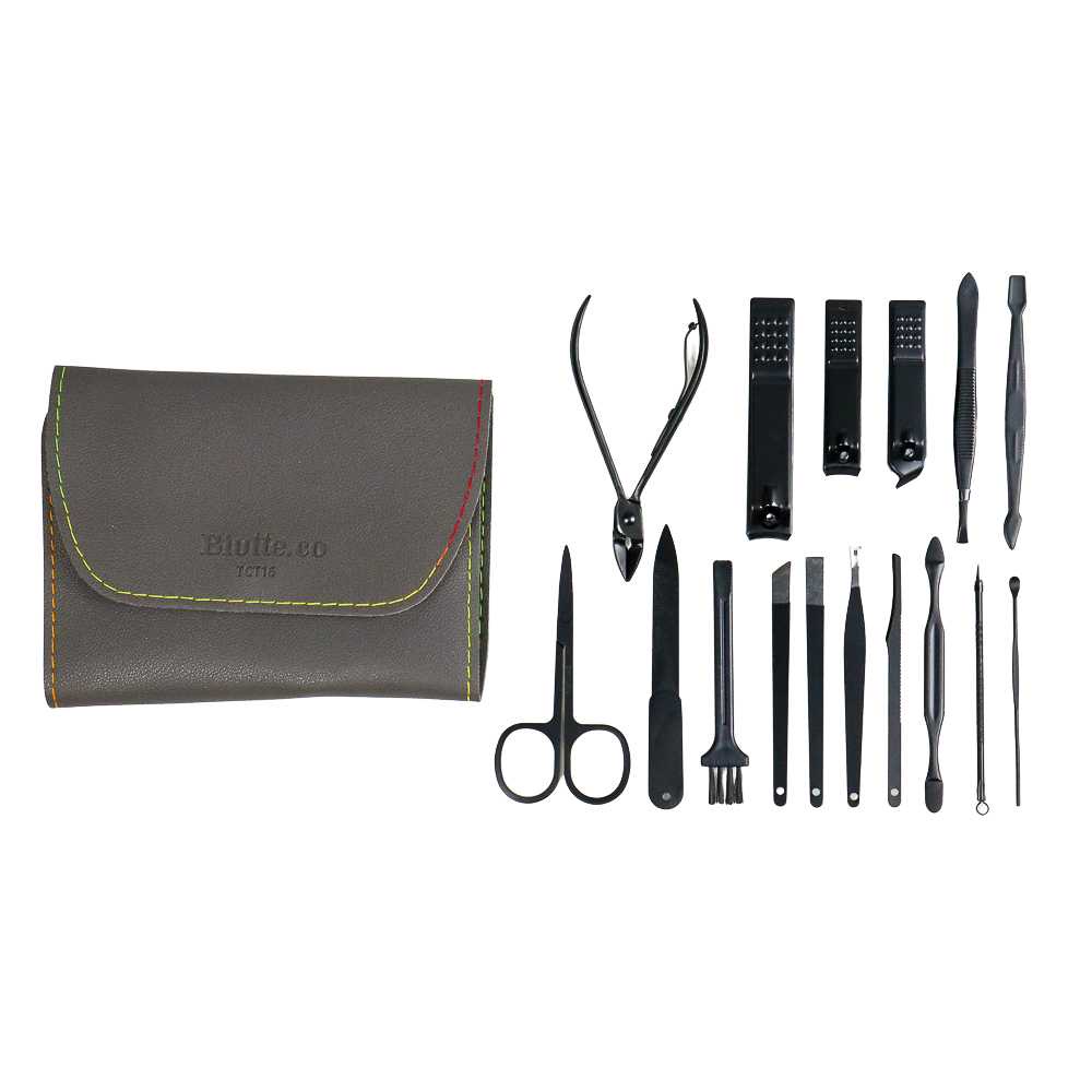 Alat Set Gunting Kuku Manicure Nail Clippers Pedicure Kit 16 in 1 TCT16