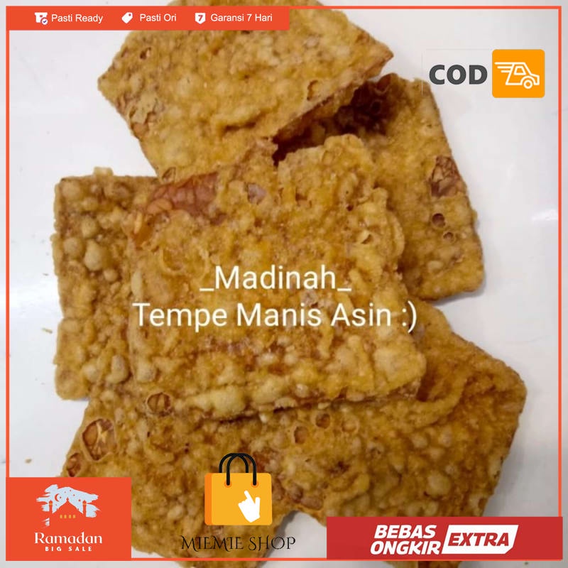 

KERIPIK TEMPE MANIS /TEMPE SARI MANIS KHAS BANDUNG FAVORIT 250Gr