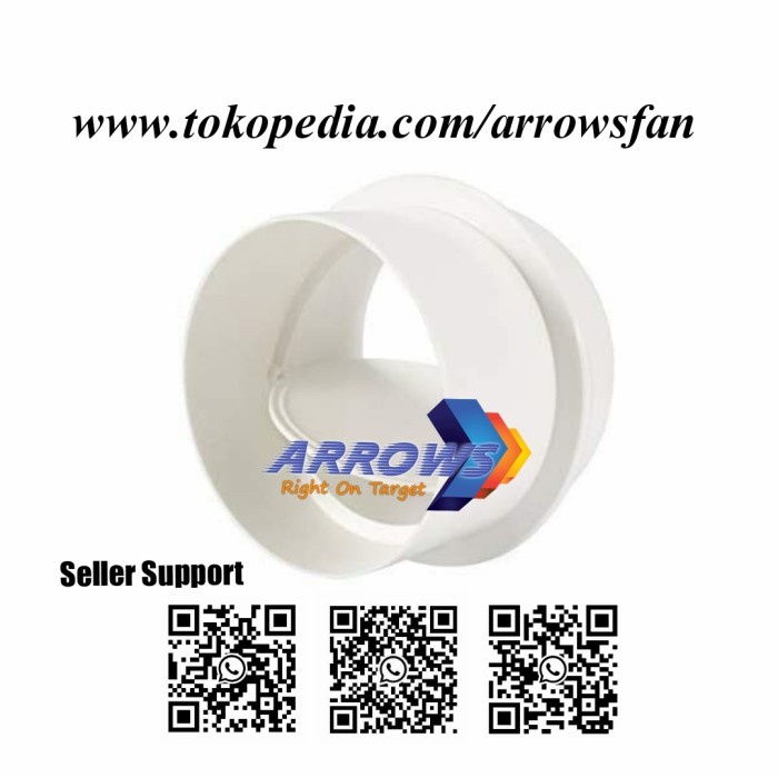 Terlaris Damper Plastik 6Inch Damper Gravitasi Damper Automatik Damper Otomatis