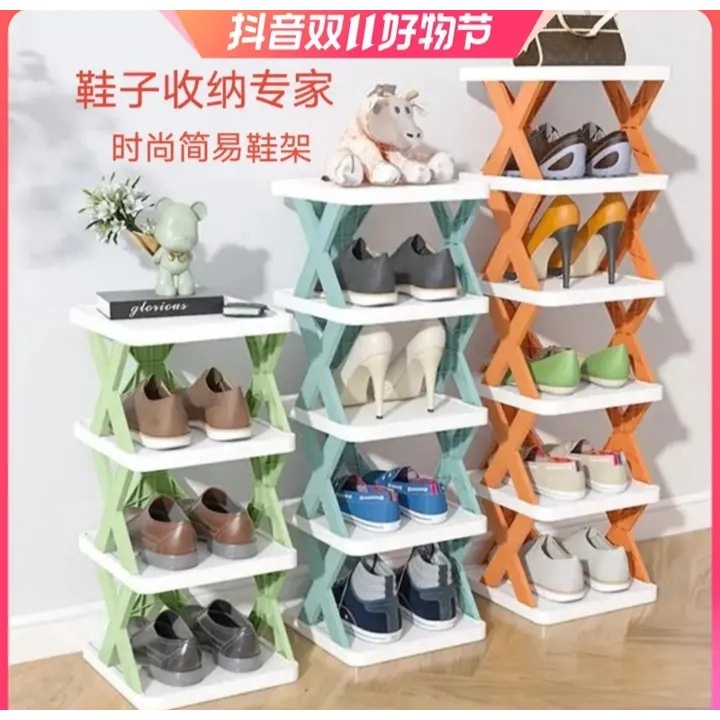 Rak SepatuPlastik  Tempat Sepatu 7 8 Susun Rak Serbaguna Plastik Rak Sepatu Murah