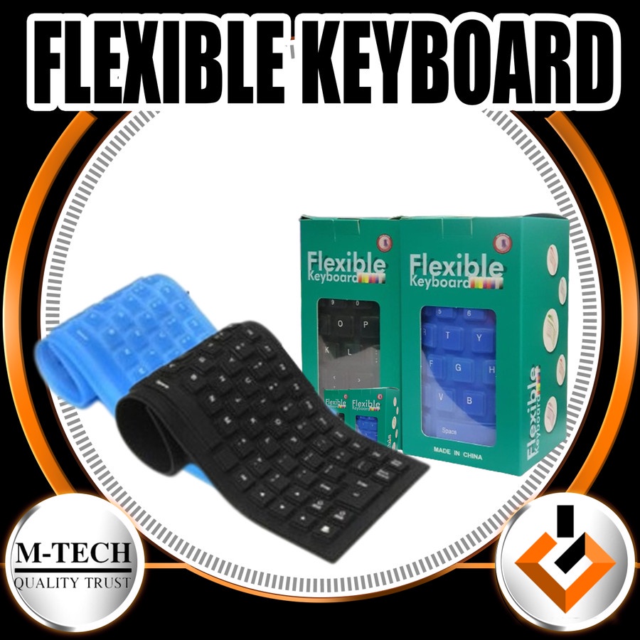 KEYBOARD FLEXIBLE USB WATERPROOF / KEYBOARD EXTERNAL