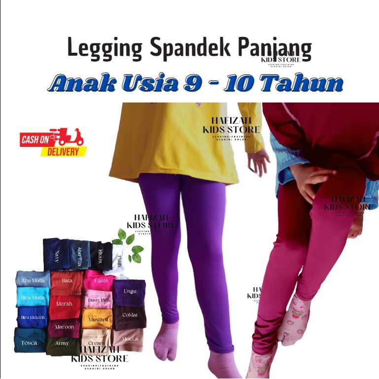 LEGGING ANAK  TANGGUNG 9 - 10 Th/ Leging anak senmata kaki