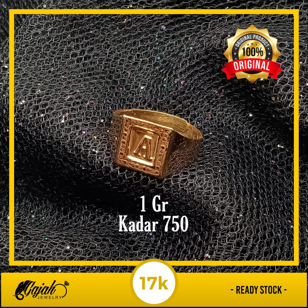 Cincin Anak Emas 17K - 1 Gr Kadar 750 - 4418