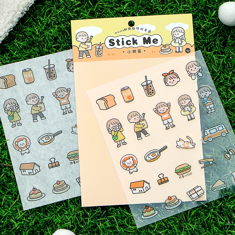 Stiker Motif Emoji Lucu Kartun Untuk Dekorasi Handphone / Diary DIY-MJD