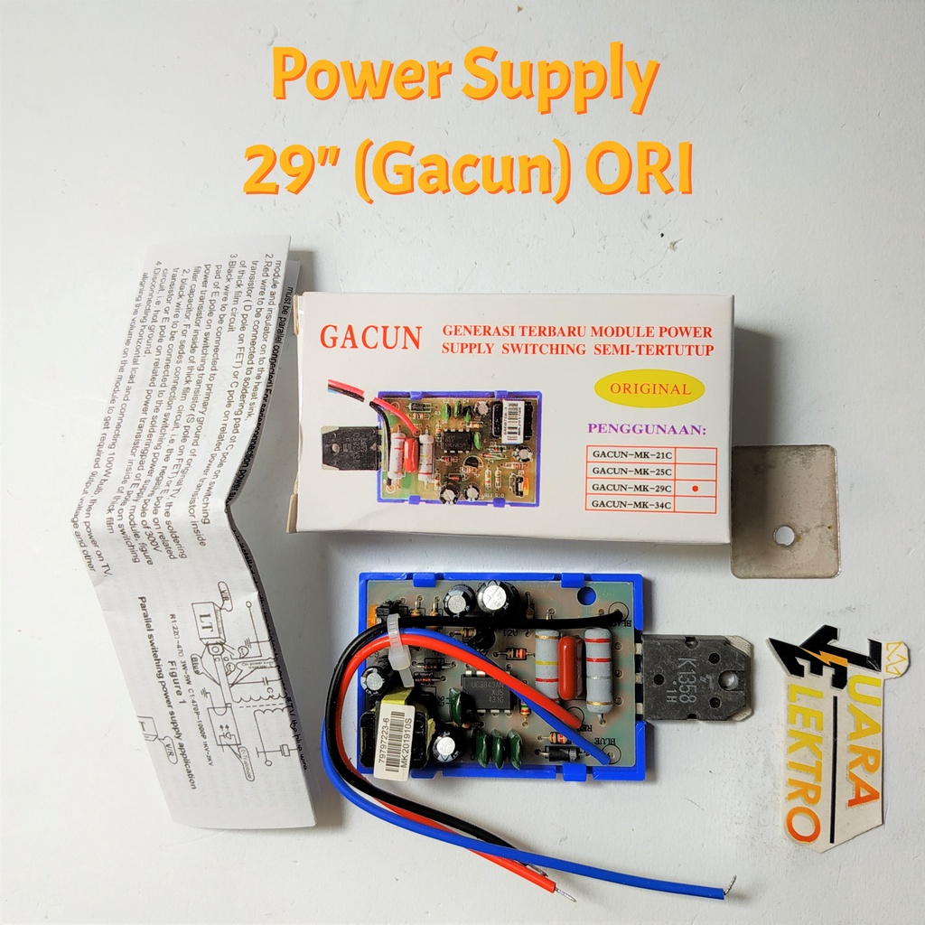 GACUN Power Supply 29&quot; ORIGINAL | Regulator TV 29 Power Supply Gacun ASLI