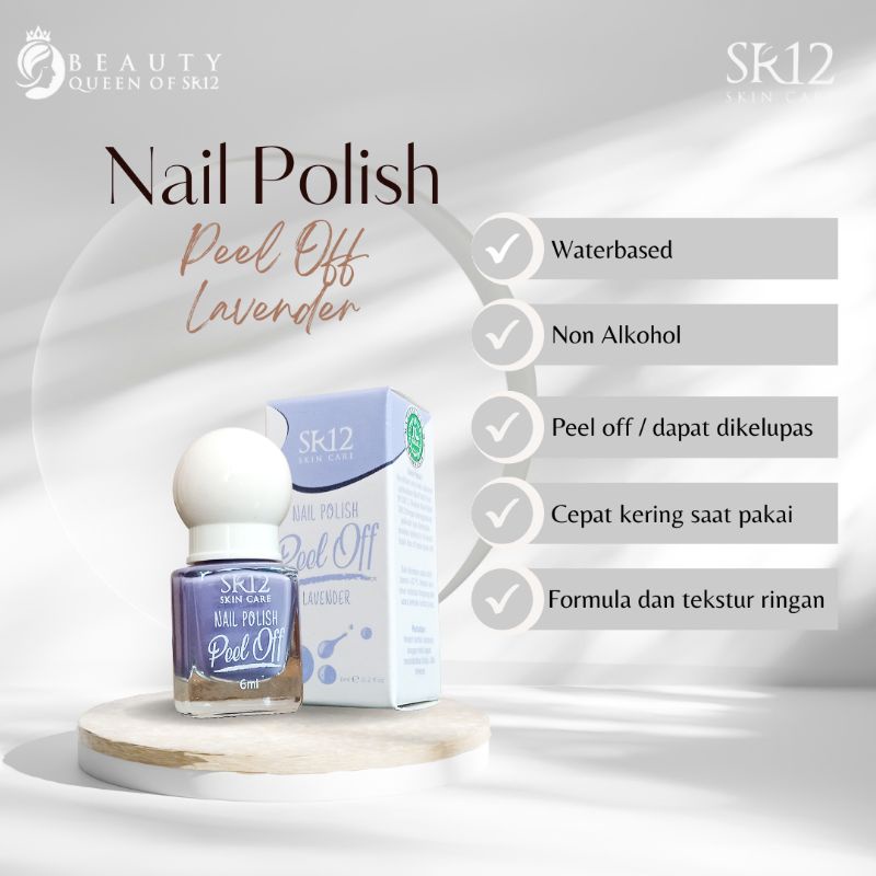 Nail Polish Peel Off Kutek Halal Untuk Sholat Kutek Gel kutex Cat Kuku Warna Lavender Cat Kuku Halal
