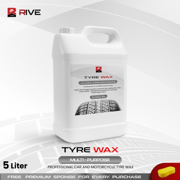 Terlaris Semir Rive Tyre Wax Tire Gel Semir Ban 5 Liter 5000 Ml Semir Ban Murah