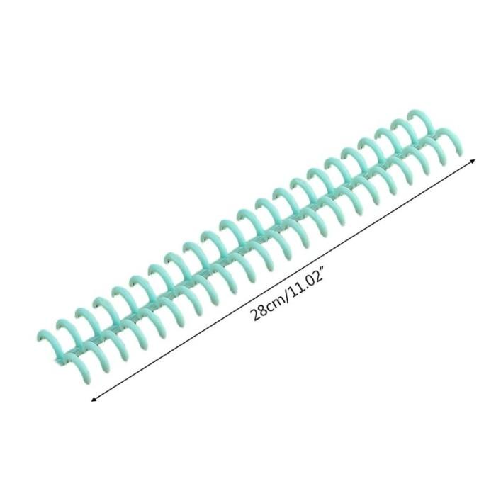 

5 Pcs Plastik Ring Link Spiral Lingkaran Pengikat 30 Lubang File 99H9