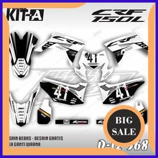 Decal CRF 150 L hitam putih D-I2-568 1M4R23 limited stock