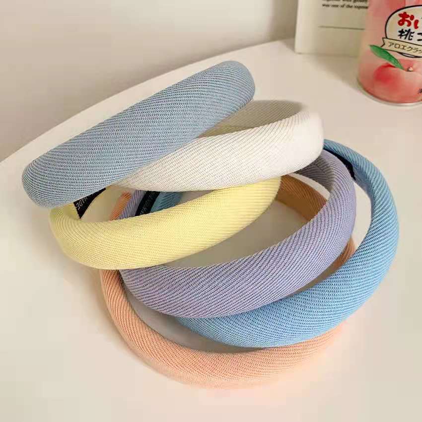 Bando ikat korea  import Macaron wanita kain Headband aksesoris fashion sederhana Hair Accessories bando anak