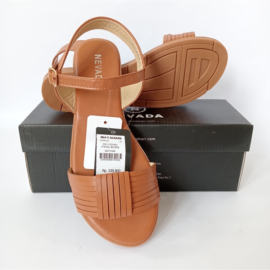 Sandal Nevada Wanita Tali Flat Slip Slide Casual Sendal Nevada Original PKSLB28CK72