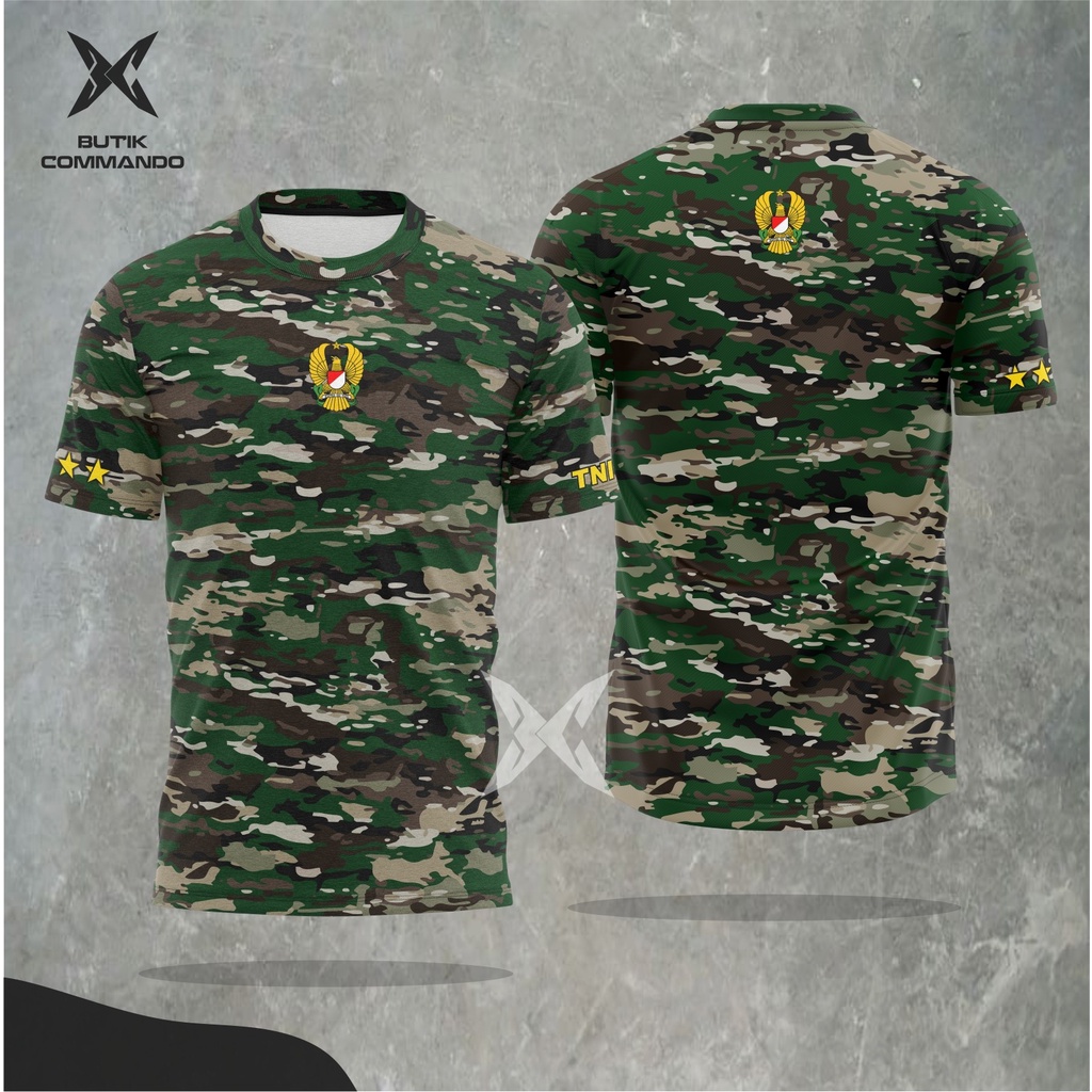 Kaos Kasad Terbaru / Jersey Kasad Baru / Kaos PDL TNI AD Baru / Kaos TNI Multicam / Kaos Loreng Jers