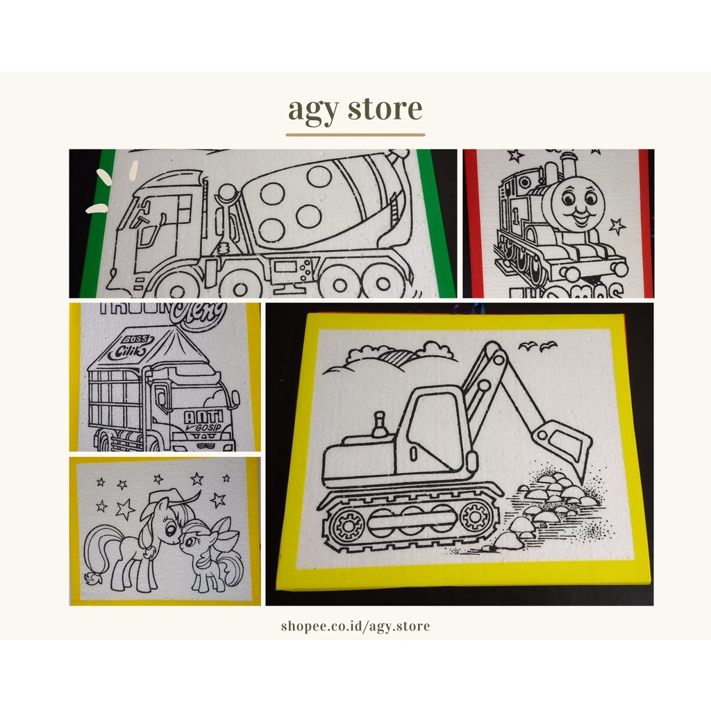 

Sterofoam Lukis Uk. 30x50 MURAH